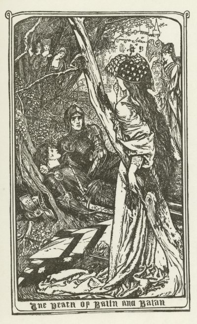 The Death of Balin and Balan by Henry Justice Ford